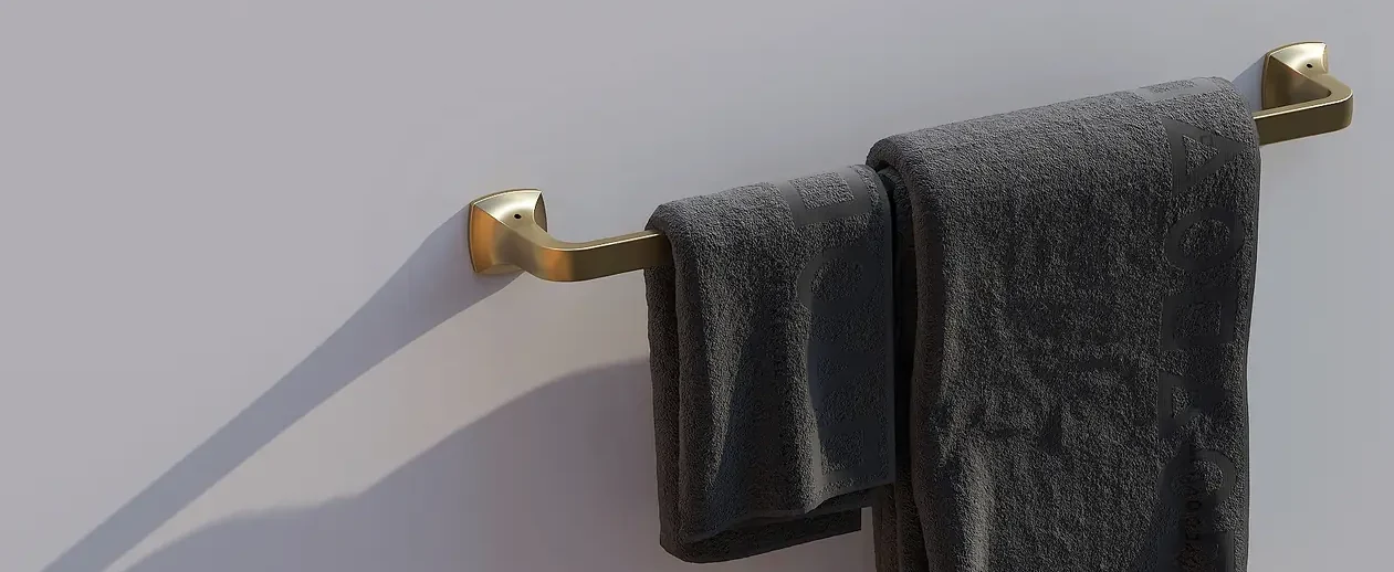 Bathroom Accessories – ZFA3 – Single Towel Rack bathroom accessories by Funmax