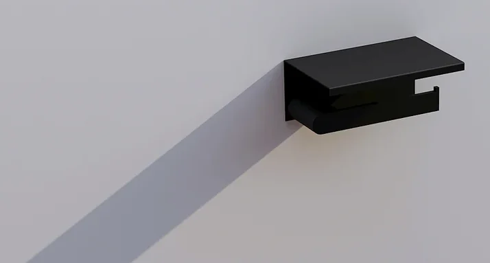 Bathroom Accessories – ZFF8 – Toilet Paper Holder with Shelf bathroom accessories by Funmax