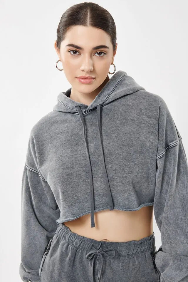 Activate Crop Hoodie manufactured to order by Foriver Garment