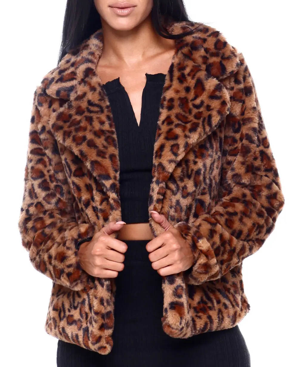 Faux Fur Jacket manufactured to order by Foriver Garment