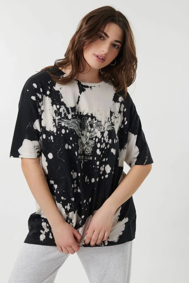 Oversized Tie Dye Tee manufactured to order by Foriver Garment