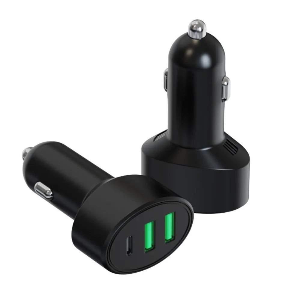 3 ports car charger