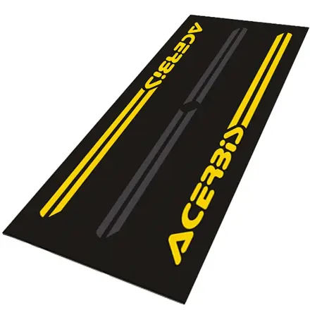 Anti slip garage pit mat printed with a custom repair shop logo