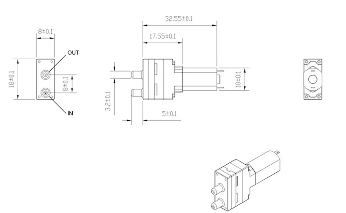 High water-pressure gear pump, 1.5–3.0 L/min