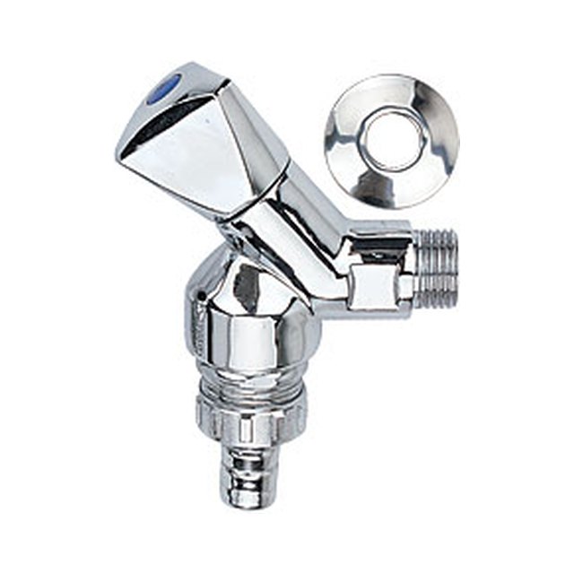 Brass Angle Valves-1408 &ndash; C.P brass angle washing machine tap