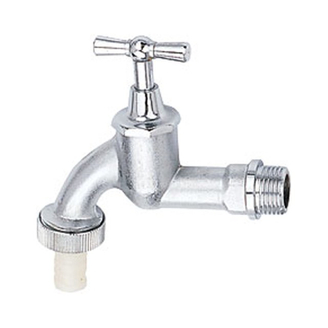Brass Bibcock-2001 &ndash; C.P forged brass germany bibcock with plastic hose connector