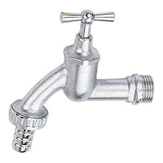 Brass Bibcock-2003 &ndash; C.P forged brass germany bibcock with brass hose connector