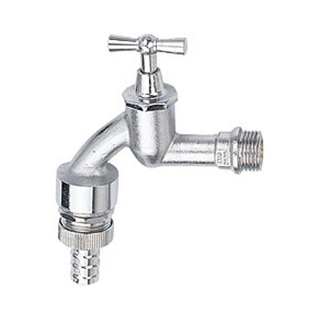 Brass Bibcock-2005 &ndash; C.P forged brass germany bibcock with non-return system in brass connector