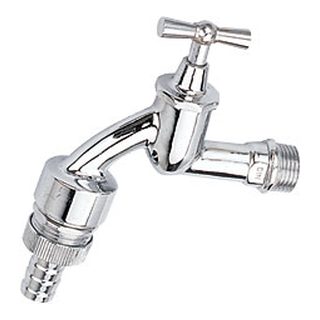 Brass Bibcock-2006 &ndash; C.P forged brass germany bibcock with non-return system in brass connector