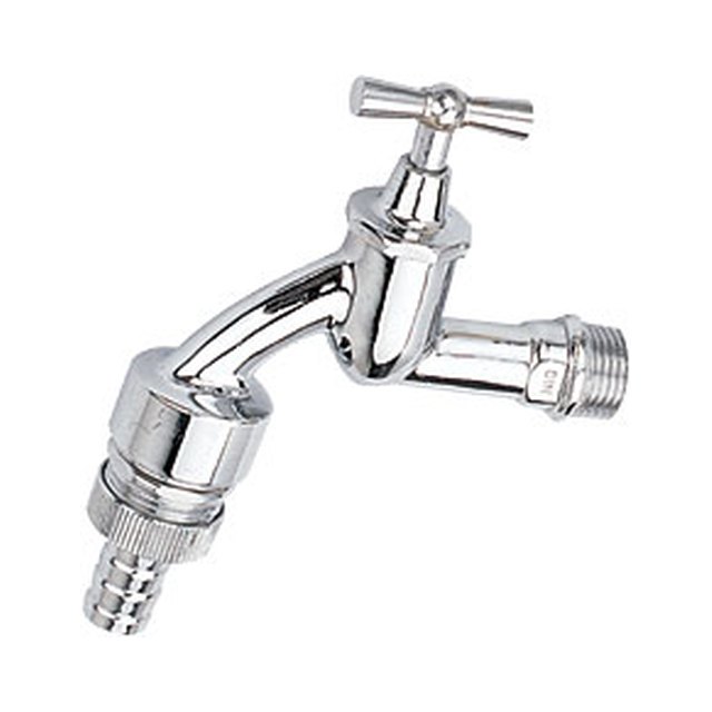 Brass Bibcock-2006 &ndash; C.P forged brass germany bibcock with non-return system in brass connector