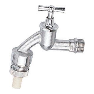 Brass Bibcock-2007 &ndash; C.P forged brass germany bibcock with non-return system in plastic connector
