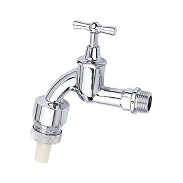 Brass Bibcock-2008 &ndash; C.P forged brass germany bibcock with non-return system in plastic connector