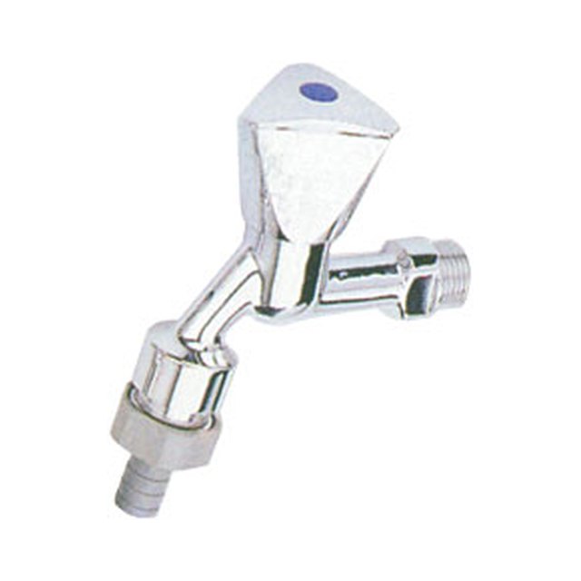 Brass Bibcock-2009 &ndash; C.P forged brass germany bibcock with plastic connector