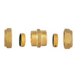 Brass Compression Fittings-3102 &ndash; Straight coupler