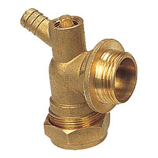 Brass Compression Fittings-3105 &ndash; Elbow with drain off-cock compression end male