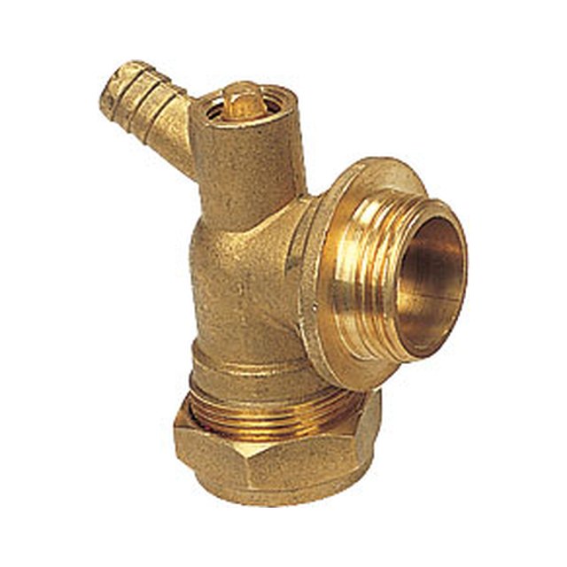 Brass Compression Fittings-3105 &ndash; Elbow with drain off-cock compression end male
