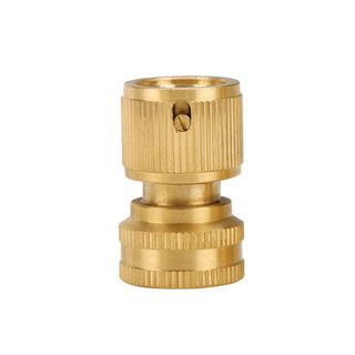 Brass Connector-5005 &ndash; Brass female quick connector w/stopper
