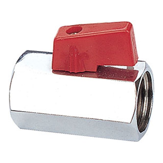 Brass Mini Valves-1502 &ndash; C.P forged mini ball valve black handle