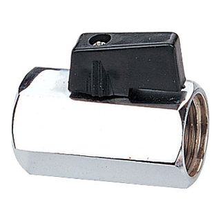 Brass Mini Valves-1504 &ndash; C.P forged mini ball valve black handle