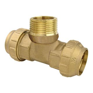 Brass PE Fittings-3608 &ndash; Male tee coupler