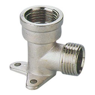Brass PE Fittings-3615 &ndash; Wall plate elbow female