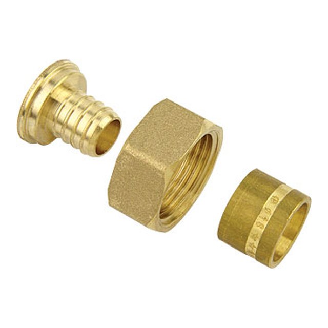 Brass PEX Fittings-3803 &ndash; Straight swivel coupler