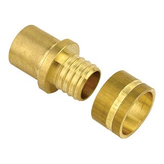 Brass PEX Fittings-3806 &ndash; Straight adapter for copper pipe