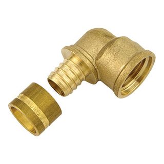 Brass PEX Fittings-3809 &ndash; Elbow female coupler
