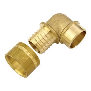 Brass PEX Fittings-3811 &ndash; Elbow coupler for copper pipe