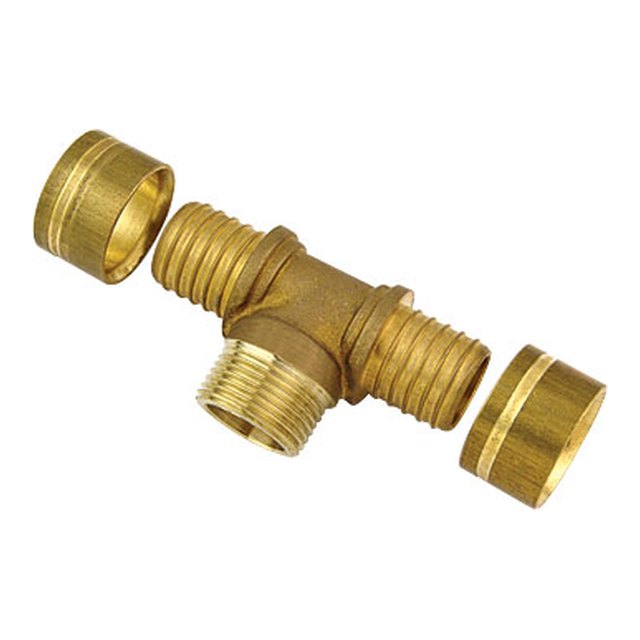 Brass PEX Fittings-3818 &ndash; Male end tee coupler