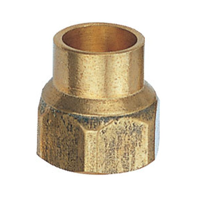 Brass Pipe Fittings-3202 &ndash; Solder x female socket, brass