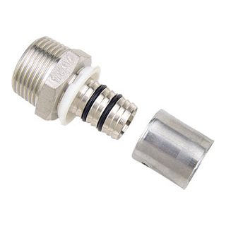 Brass Press Fittings-3703 &ndash; Straight malel coupler