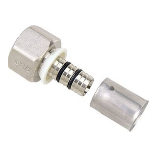 Brass Press Fittings-3704 &ndash; Straight femalel coupler