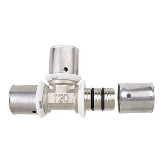 Brass Press Fittings-3709 &ndash; Equal tee coupler
