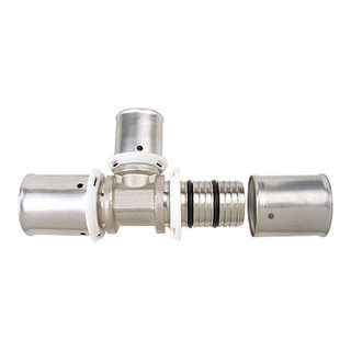 Brass Press Fittings-3710 &ndash; Reducing tee coupler