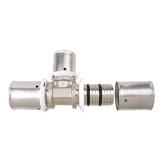 Brass Press Fittings-3710 &ndash; Reducing tee coupler