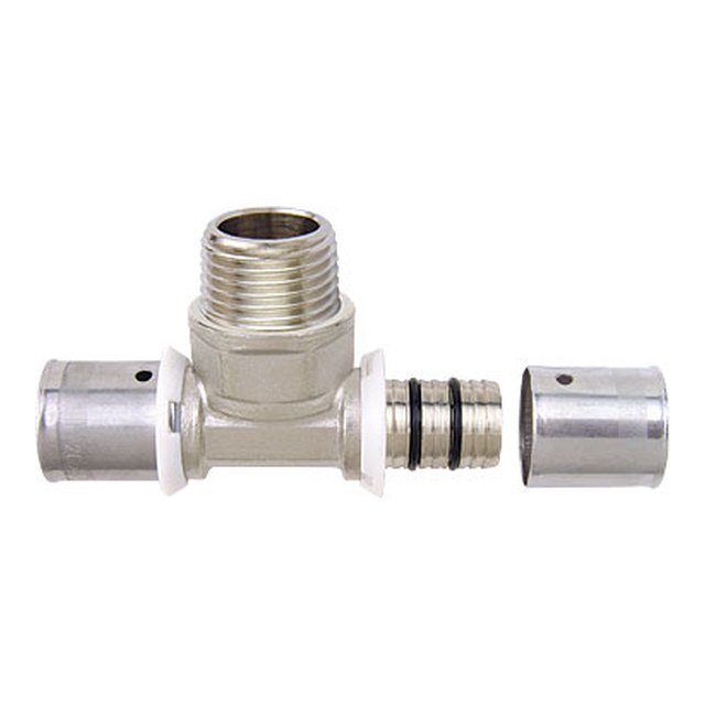 Brass Press Fittings-3711 &ndash; Tee male coupler