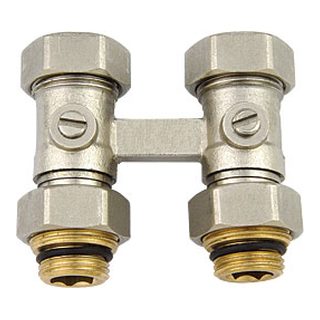 Brass Radiator Valves-1307 &ndash; Twin-entry straight valve for special steel radiators