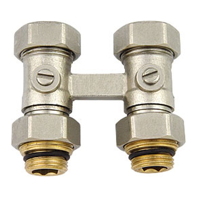 Brass Radiator Valves-1307 &ndash; Twin-entry straight valve for special steel radiators