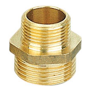 Brass Turned Parts-3502 &ndash; Reduced nipple, brass