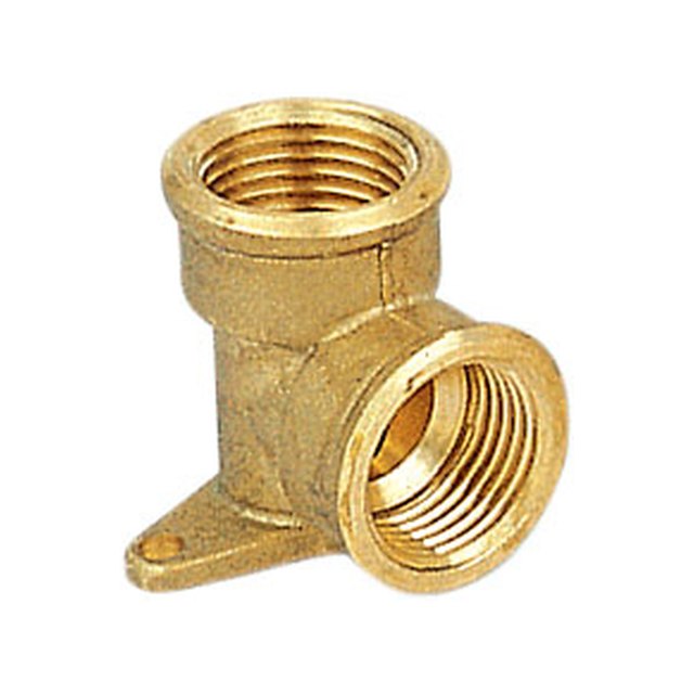 Brass Turned Parts-3505 &ndash; Elbow, wall plate ,FxF