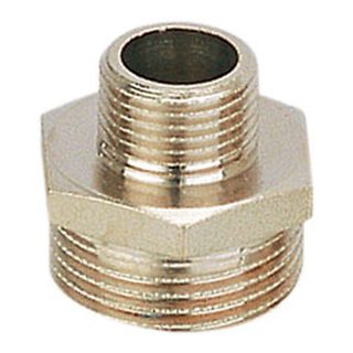 Brass Turned Parts-3510 &ndash; Reduced nipple forged brass nickel-plated