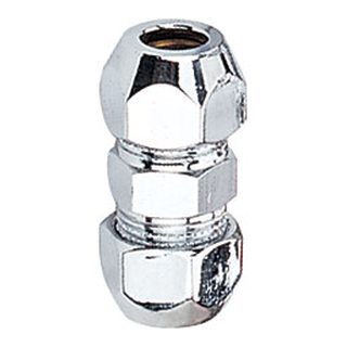 Brass Turned Parts-3520 &ndash; Germany heavy model double extension piece forged brass chrome-plated