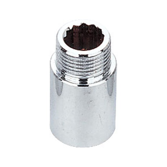 Brass Turned Parts-3521 &ndash; Germany heavy model extension piece forged brass chrome-plated