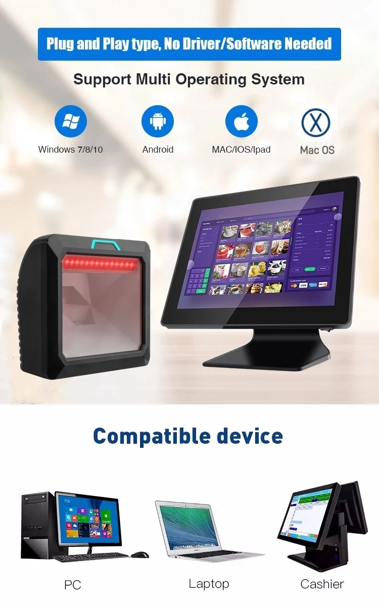 PF1602 Bank Scanner for Febraban Codes — product view 3