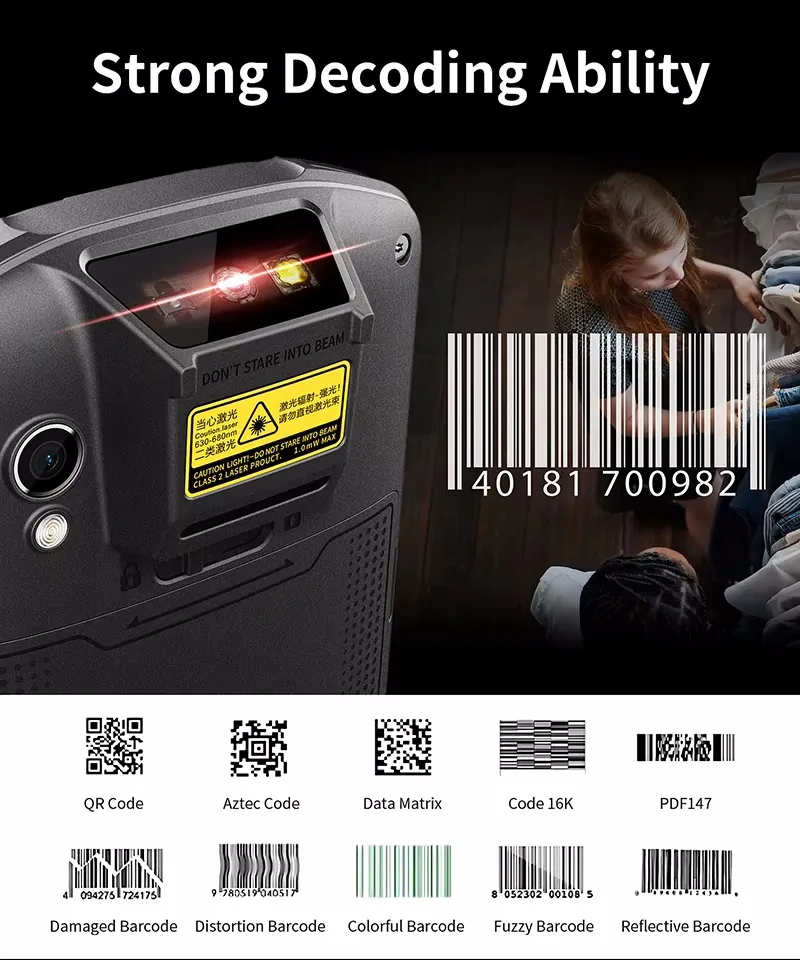 GJY F7 Android 14 GMS Rugged Mobile Computer — product view 4