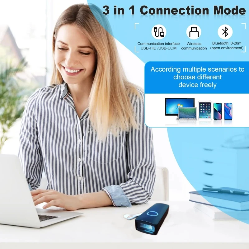 BS1501 Pocket Bluetooth Barcode Scanner — product view 3