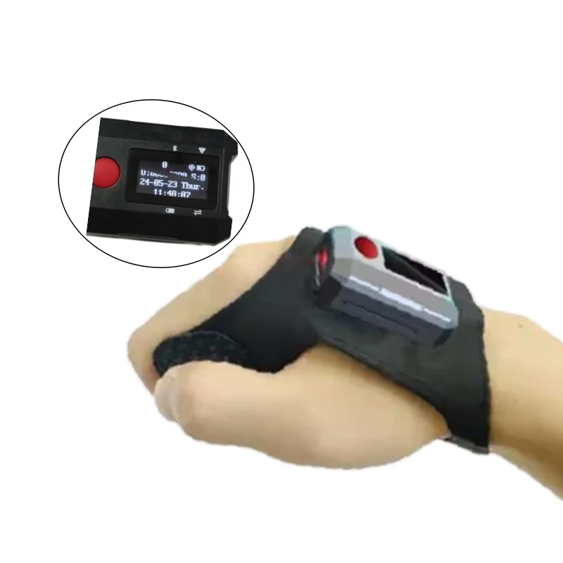WP801 Glove-Mounted 2D Scanner With Touch Screen, front product view