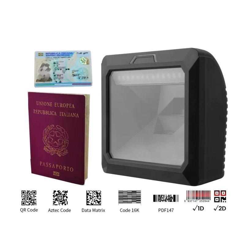 PF1602 Embedded Desktop MRZ OCR Reader, front product view