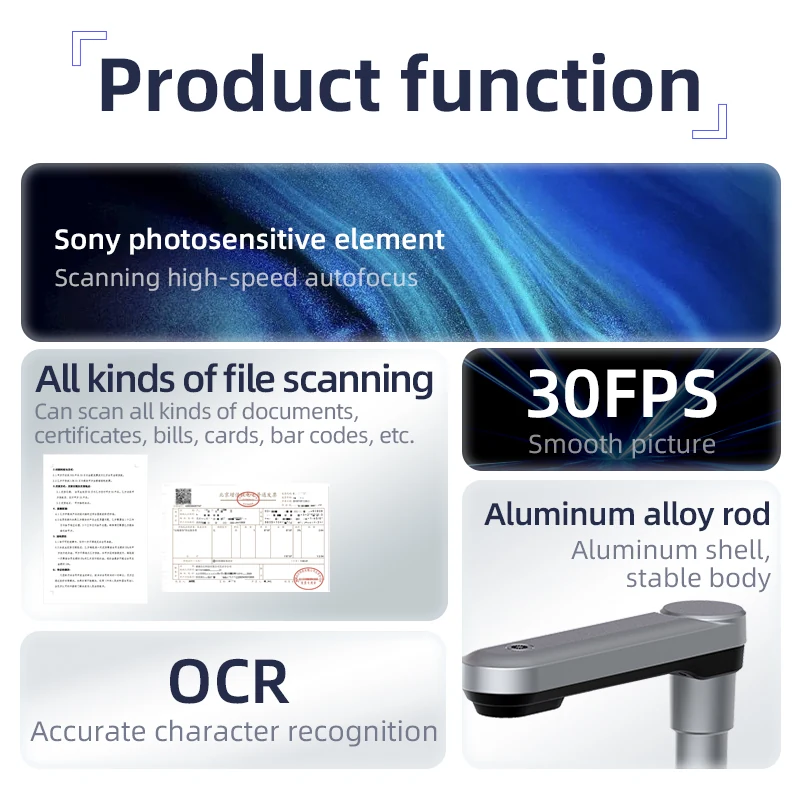 DC1010 A4 Overhead Document Scanner — product view 3